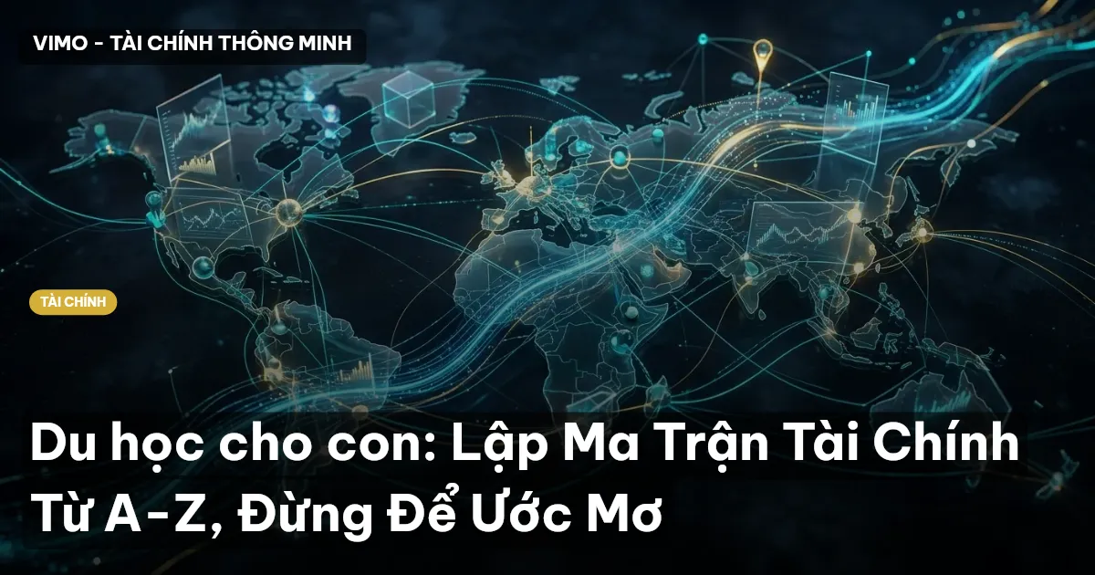 Du học cho con: Lập Ma Trận Tài Chính Từ A-Z, Đừng Để Ước Mơ
