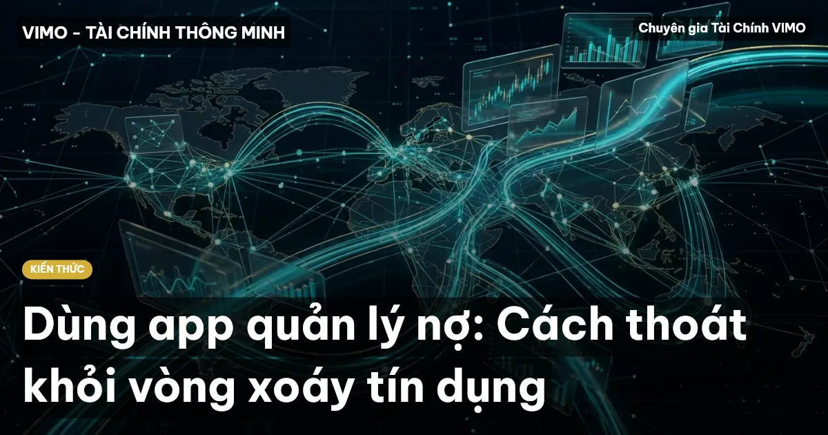 Dùng app quản lý nợ: Cách thoát khỏi vòng xoáy tín dụng