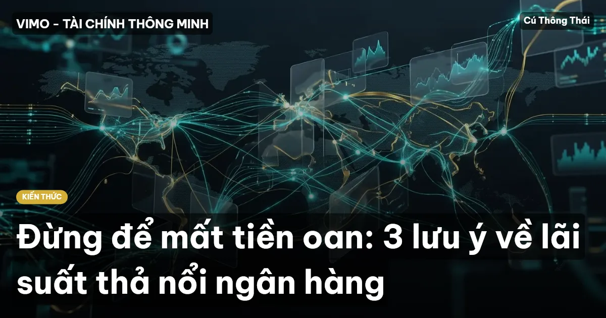 Đừng để mất tiền oan: 3 lưu ý về lãi suất thả nổi ngân hàng