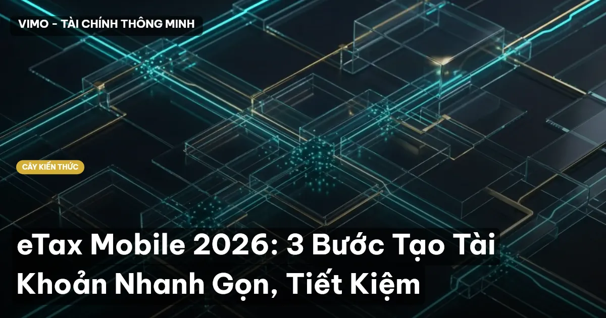 eTax Mobile 2026: 3 Bước Tạo Tài Khoản Nhanh Gọn, Tiết Kiệm