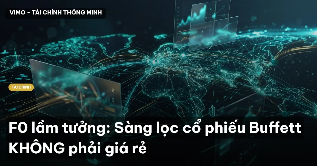 F0 lầm tưởng: Sàng lọc cổ phiếu Buffett KHÔNG phải giá rẻ