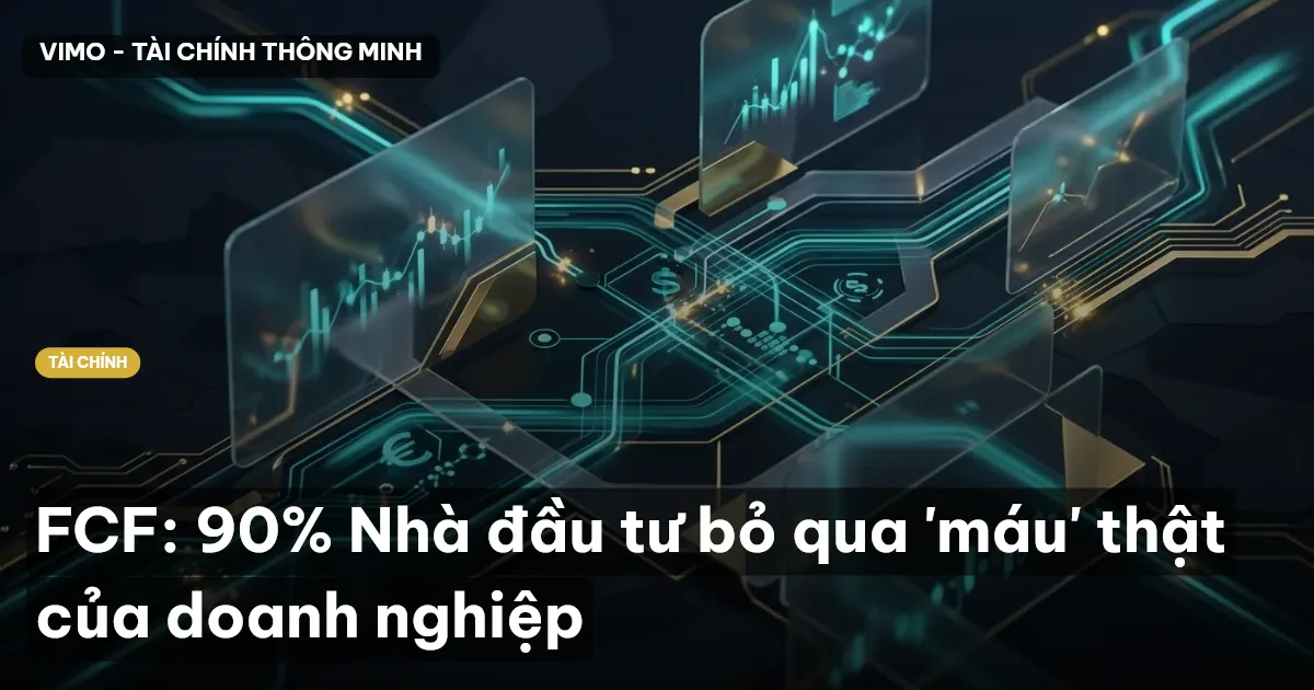 FCF: 90% Nhà đầu tư bỏ qua 'máu' thật của doanh nghiệp