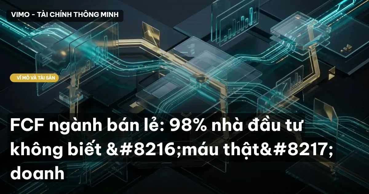 FCF ngành bán lẻ: 98% nhà đầu tư không biết ‘máu thật’ doanh