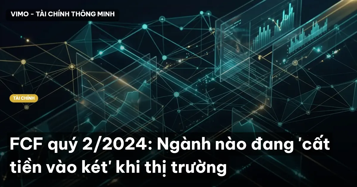 FCF quý 2/2024: Ngành nào đang 'cất tiền vào két' khi thị trường