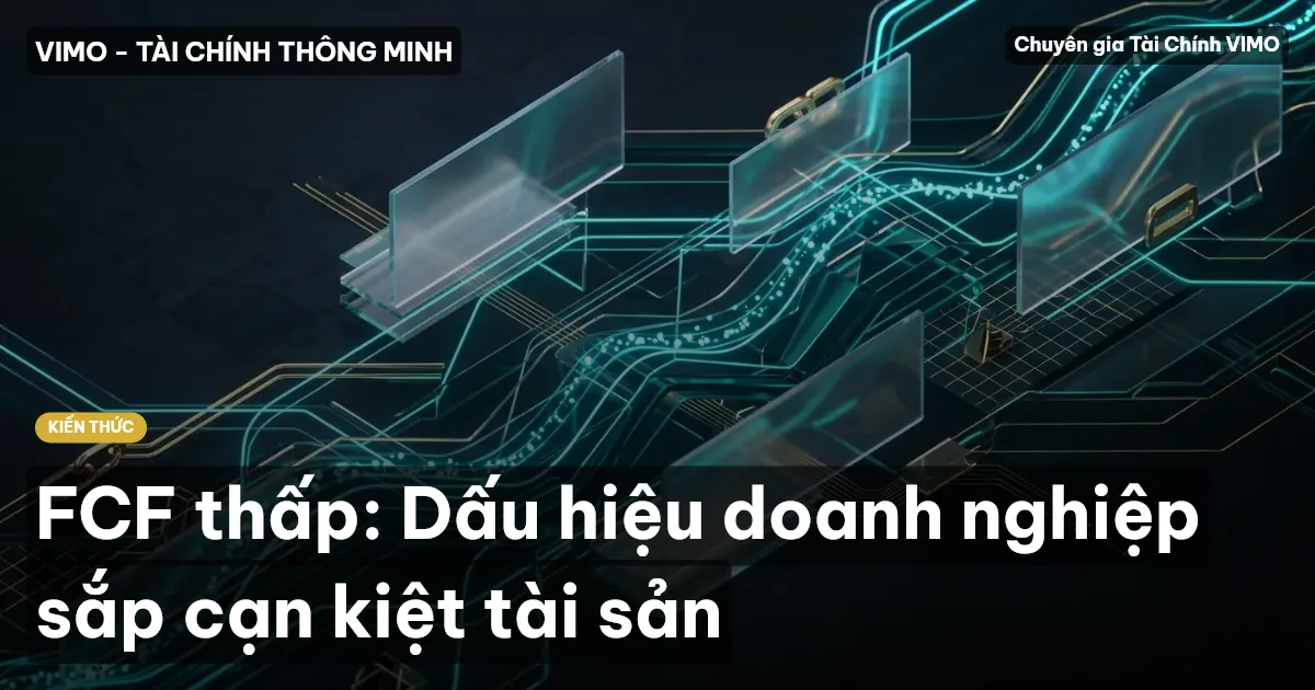 FCF thấp: Dấu hiệu doanh nghiệp sắp cạn kiệt tài sản