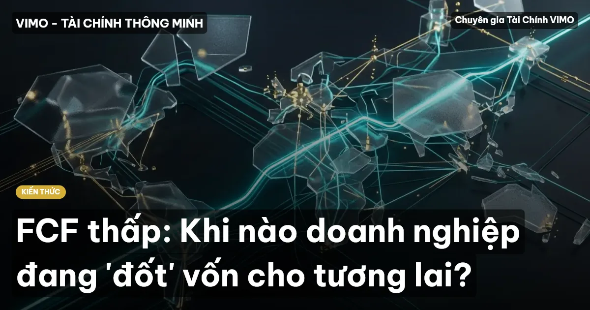 FCF thấp: Khi nào doanh nghiệp đang 'đốt' vốn cho tương lai?