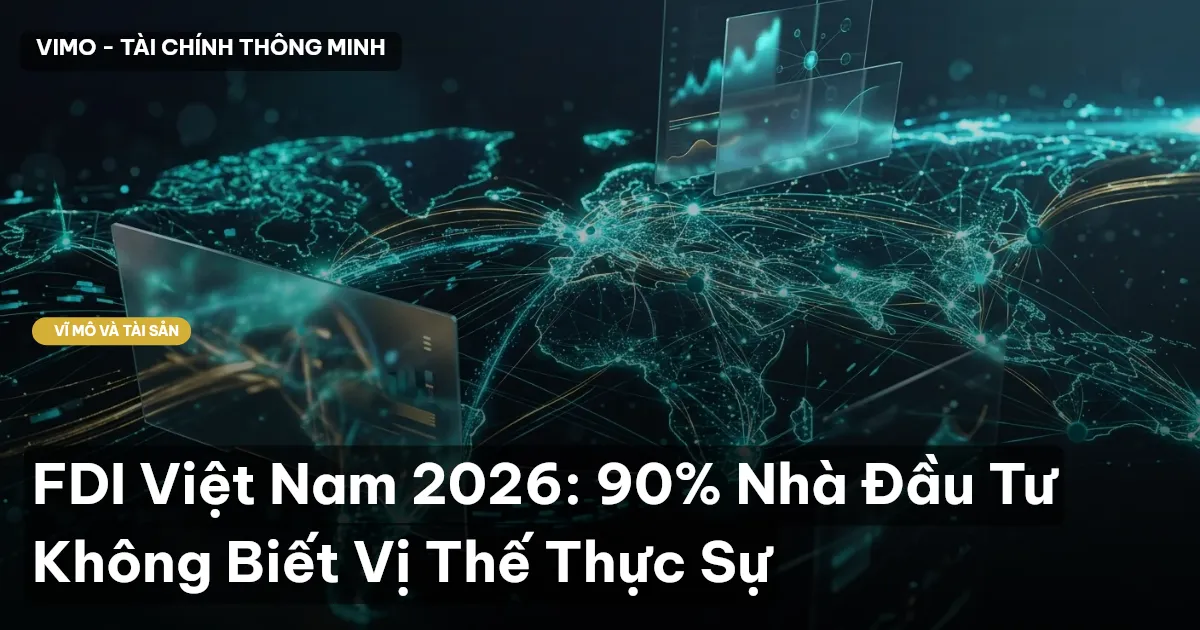 FDI Việt Nam 2026: 90% Nhà Đầu Tư Không Biết Vị Thế Thực Sự