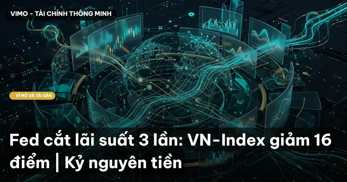 Fed cắt lãi suất 3 lần: VN-Index giảm 16 điểm | Kỷ nguyên tiền