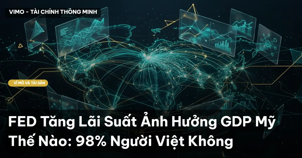 FED Tăng Lãi Suất Ảnh Hưởng GDP Mỹ Thế Nào: 98% Người Việt Không