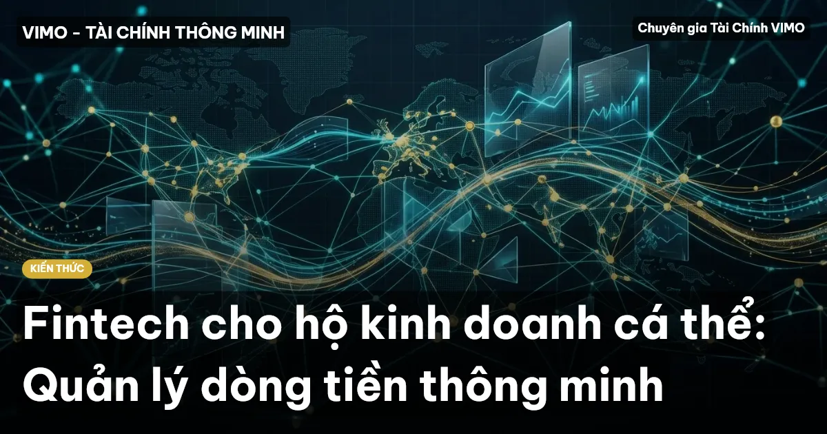Fintech cho hộ kinh doanh cá thể: Quản lý dòng tiền thông minh