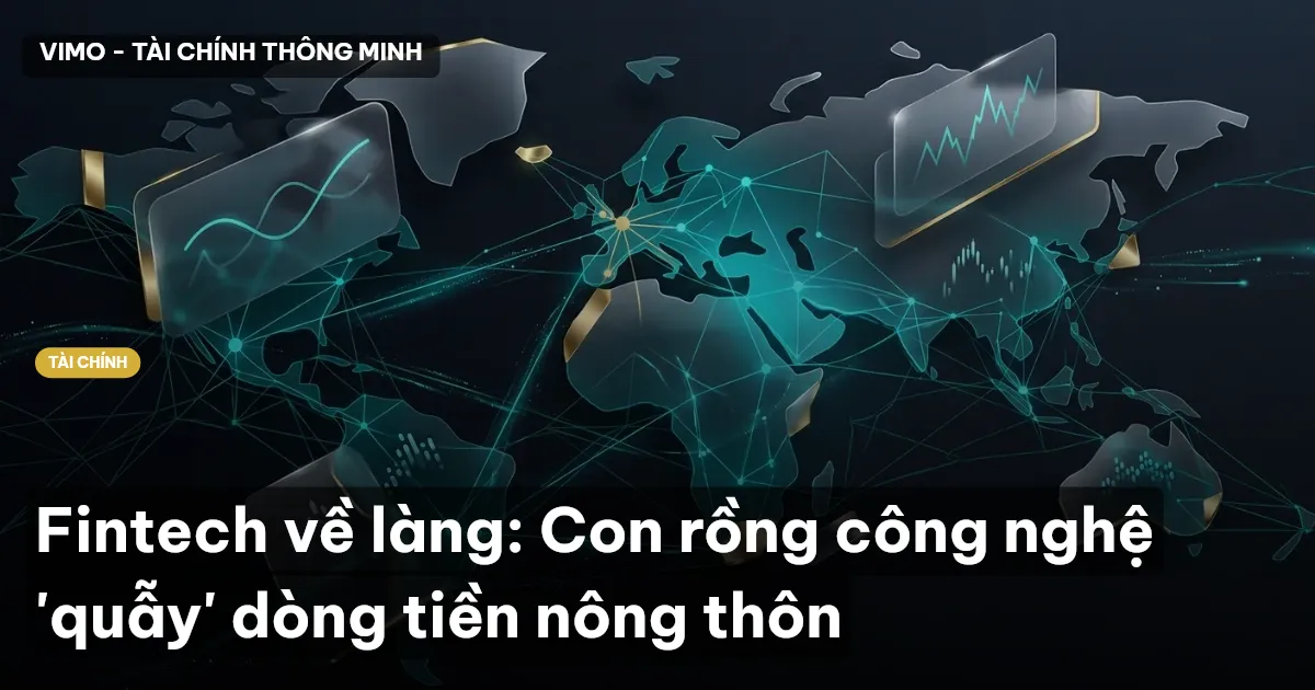 Fintech về làng: Con rồng công nghệ 'quẫy' dòng tiền nông thôn