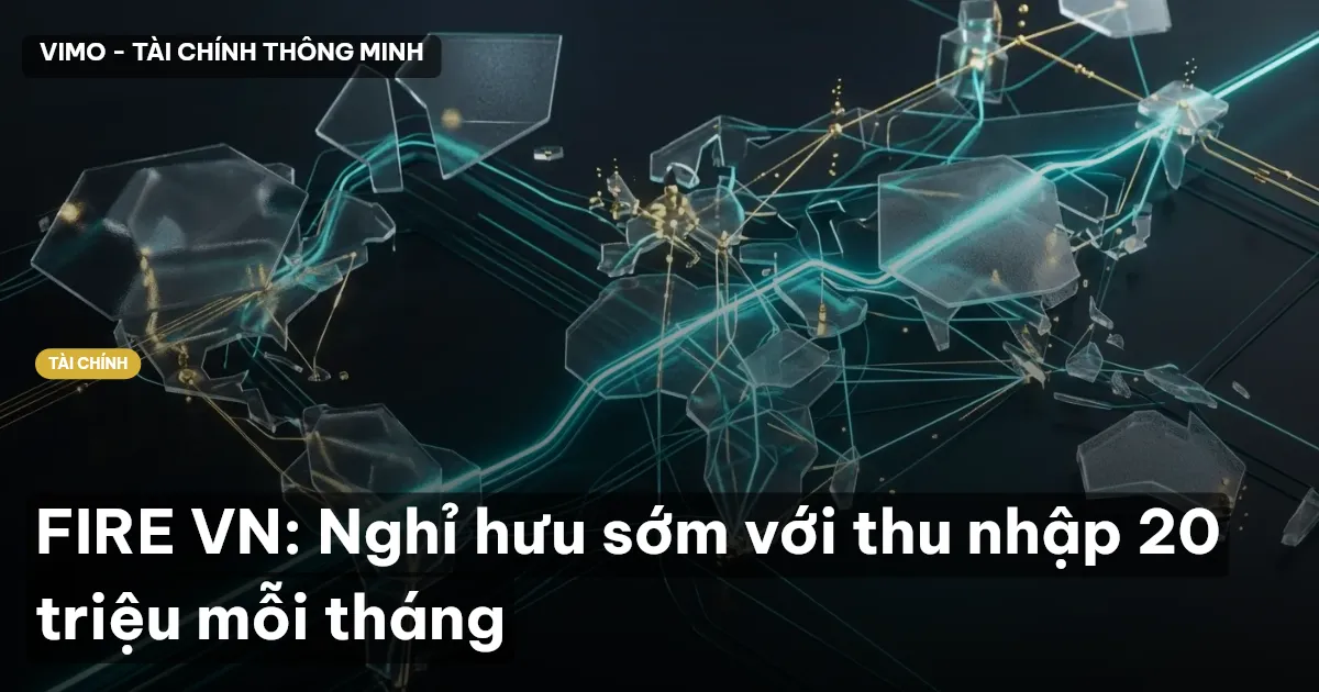 FIRE VN: Nghỉ hưu sớm với thu nhập 20 triệu mỗi tháng