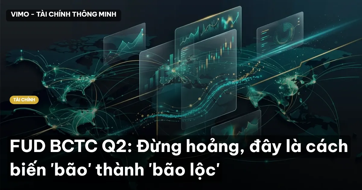 FUD BCTC Q2: Đừng hoảng, đây là cách biến 'bão' thành 'bão lộc'