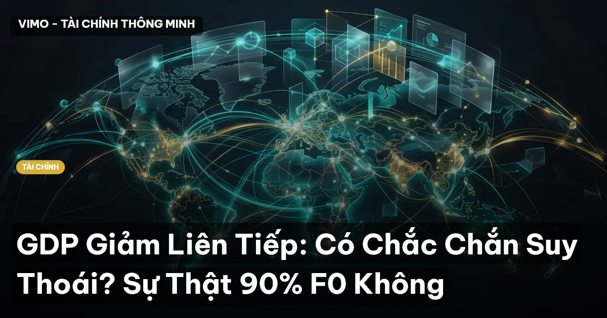 GDP Giảm Liên Tiếp: Có Chắc Chắn Suy Thoái? Sự Thật 90% F0 Không