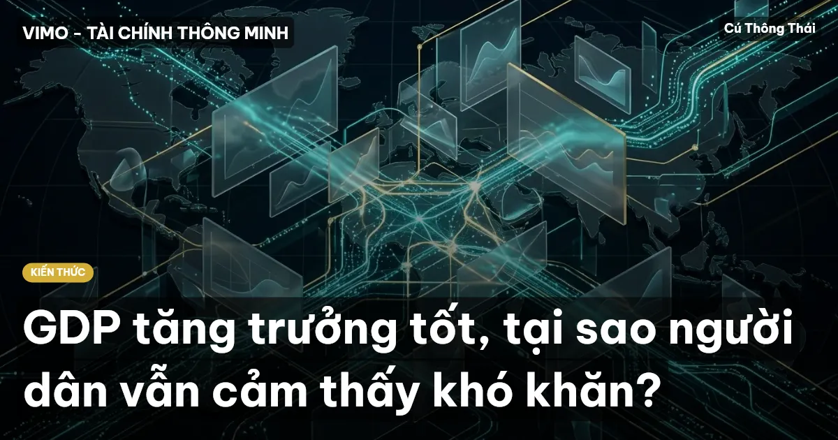 GDP tăng trưởng tốt, tại sao người dân vẫn cảm thấy khó khăn?