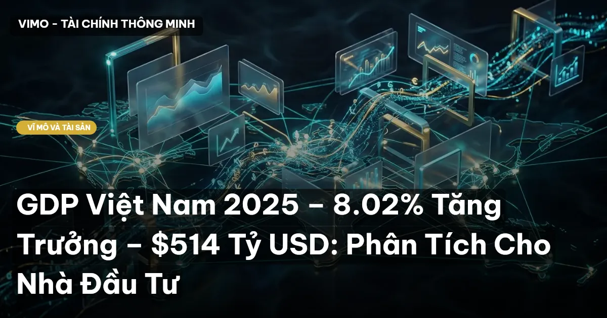 GDP Việt Nam 2025 – 8.02% Tăng Trưởng – $514 Tỷ USD: Phân Tích Cho Nhà Đầu Tư