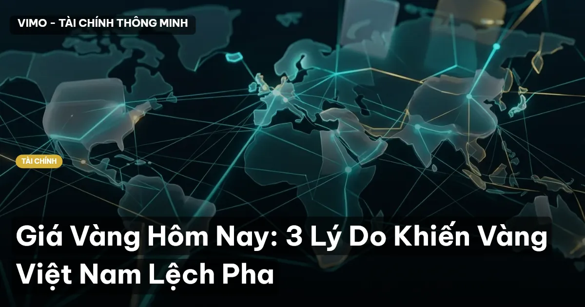 Giá Vàng Hôm Nay: 3 Lý Do Khiến Vàng Việt Nam Lệch Pha