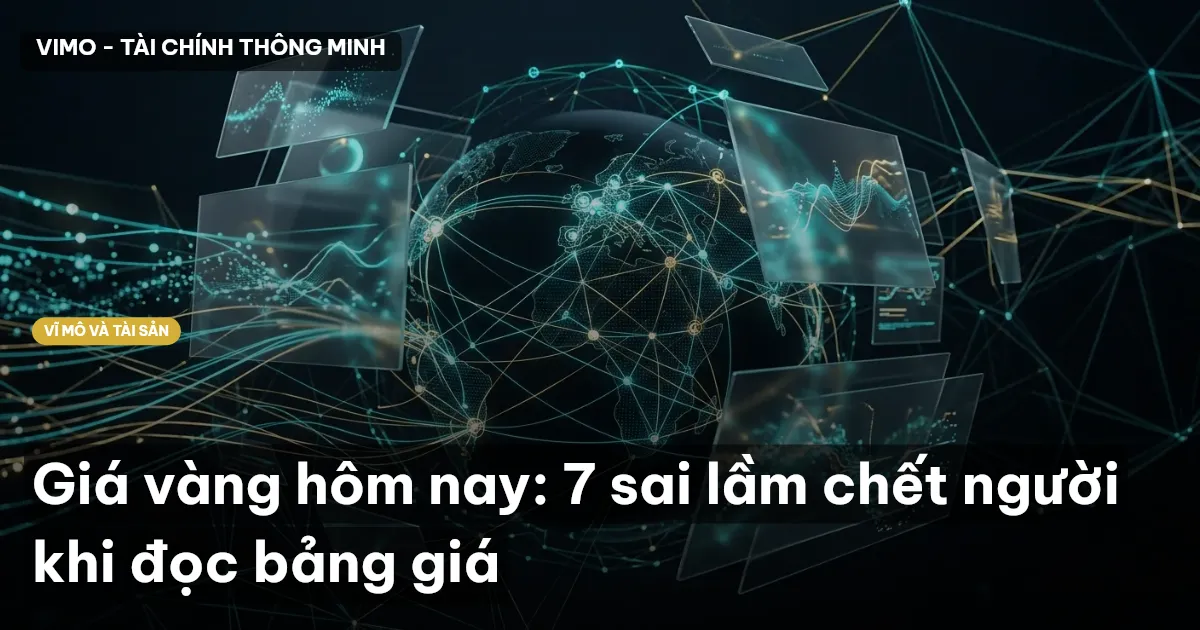 Giá vàng hôm nay: 7 sai lầm chết người khi đọc bảng giá
