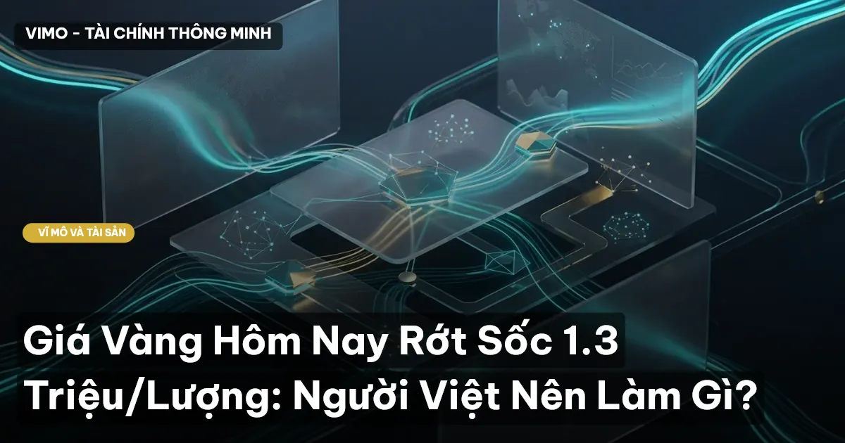 Giá Vàng Hôm Nay Rớt Sốc 1.3 Triệu/Lượng: Người Việt Nên Làm Gì?