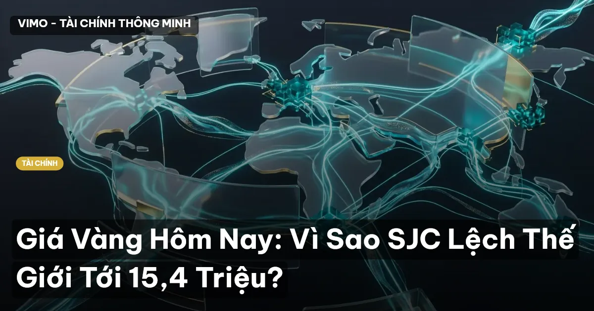 Giá Vàng Hôm Nay: Vì Sao SJC Lệch Thế Giới Tới 15,4 Triệu?