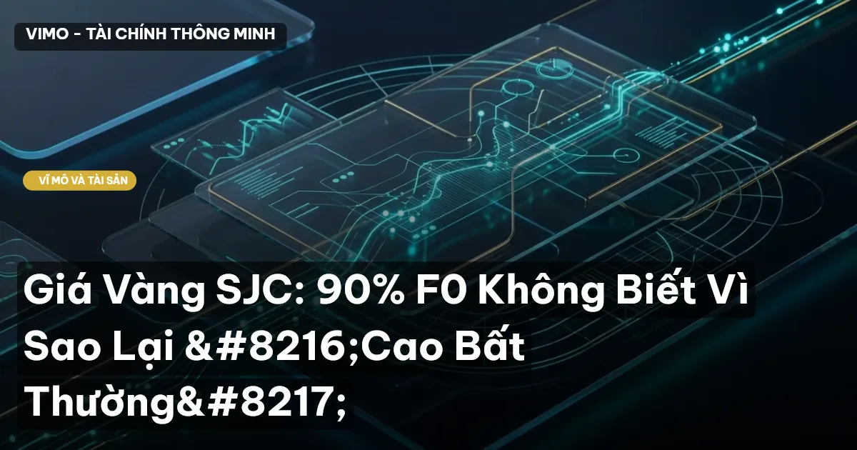 Giá Vàng SJC: 90% F0 Không Biết Vì Sao Lại ‘Cao Bất Thường’