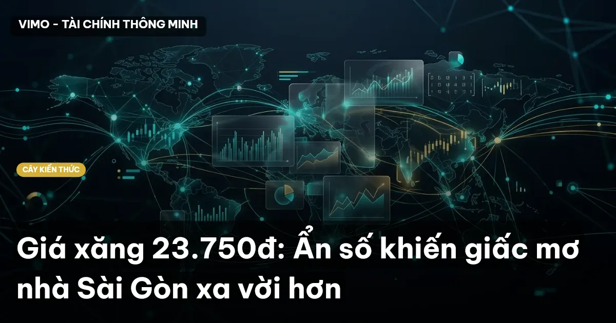 Giá xăng 23.750đ: Ẩn số khiến giấc mơ nhà Sài Gòn xa vời hơn