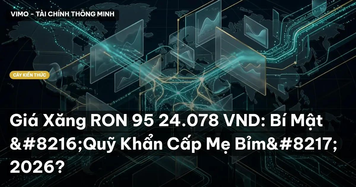 Giá Xăng RON 95 24.078 VND: Bí Mật ‘Quỹ Khẩn Cấp Mẹ Bỉm’ 2026?