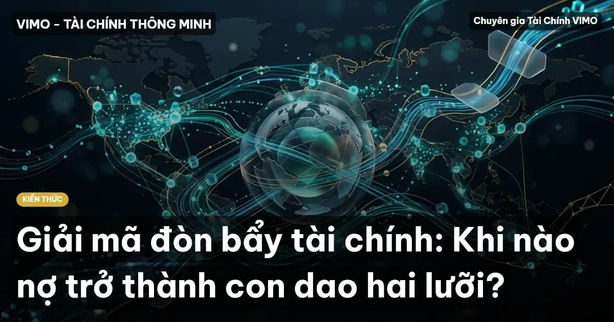 Giải mã đòn bẩy tài chính: Khi nào nợ trở thành con dao hai lưỡi?