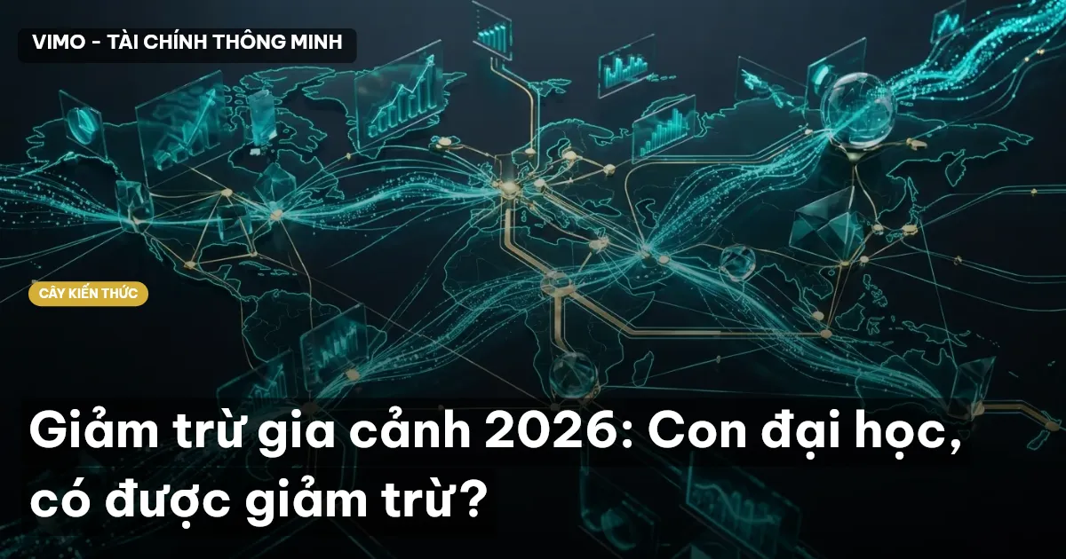 Giảm trừ gia cảnh 2026: Con đại học, có được giảm trừ?