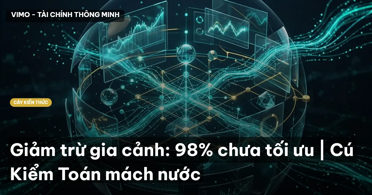 Giảm trừ gia cảnh: 98% chưa tối ưu | Cú Kiểm Toán mách nước