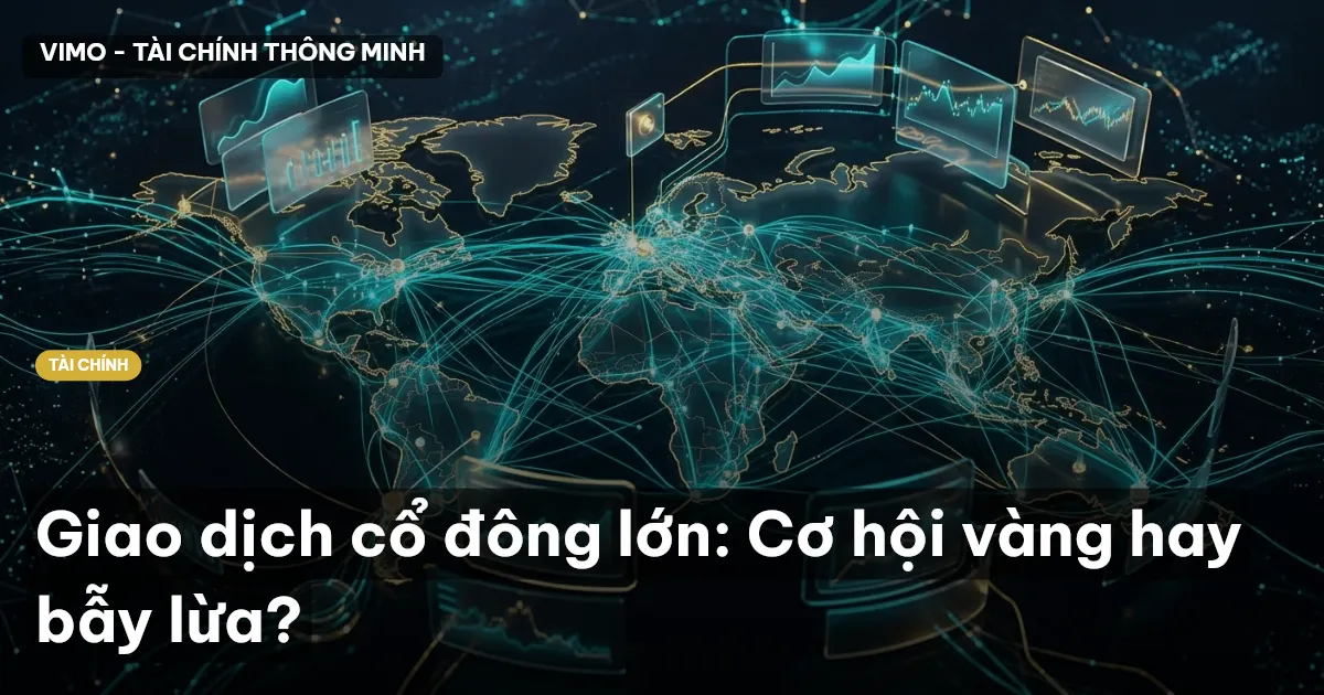 Giao dịch cổ đông lớn: Cơ hội vàng hay bẫy lừa?