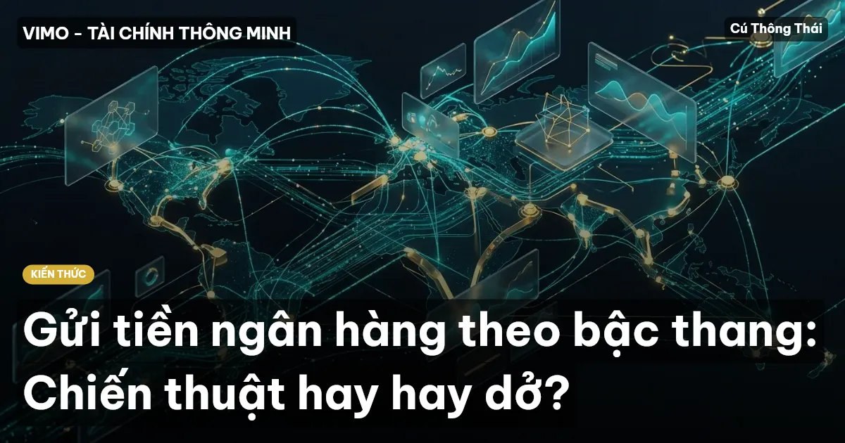 Gửi tiền ngân hàng theo bậc thang: Chiến thuật hay hay dở?