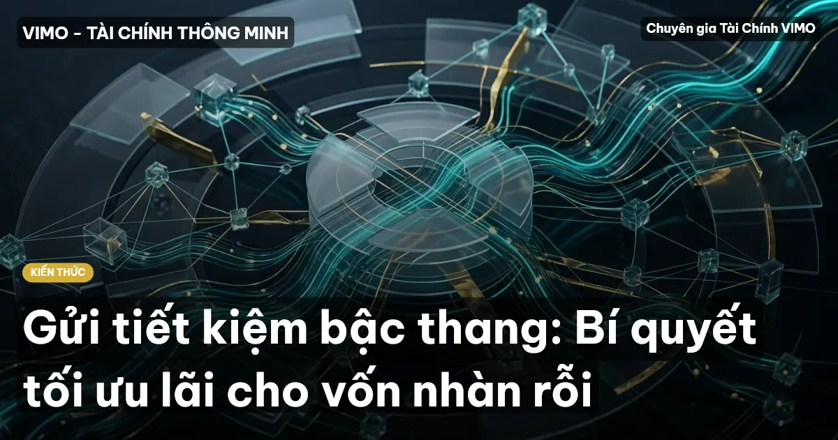 Gửi tiết kiệm bậc thang: Bí quyết tối ưu lãi cho vốn nhàn rỗi