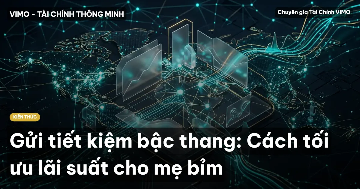 Gửi tiết kiệm bậc thang: Cách tối ưu lãi suất cho mẹ bỉm