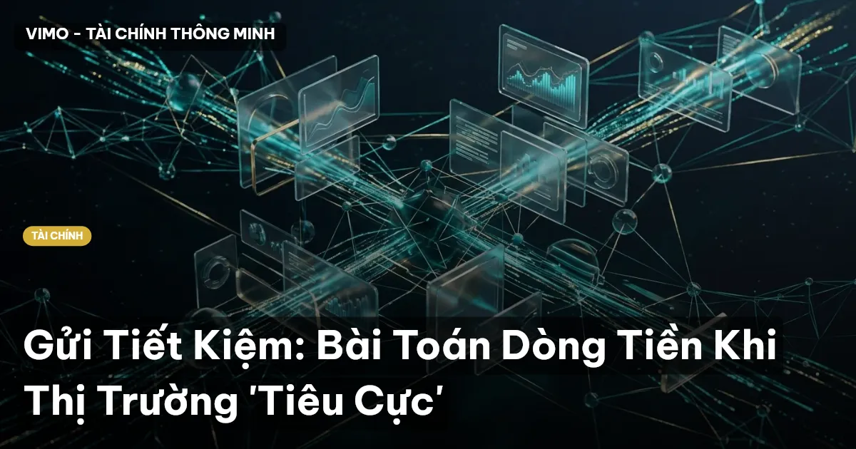 Gửi Tiết Kiệm: Bài Toán Dòng Tiền Khi Thị Trường 'Tiêu Cực'