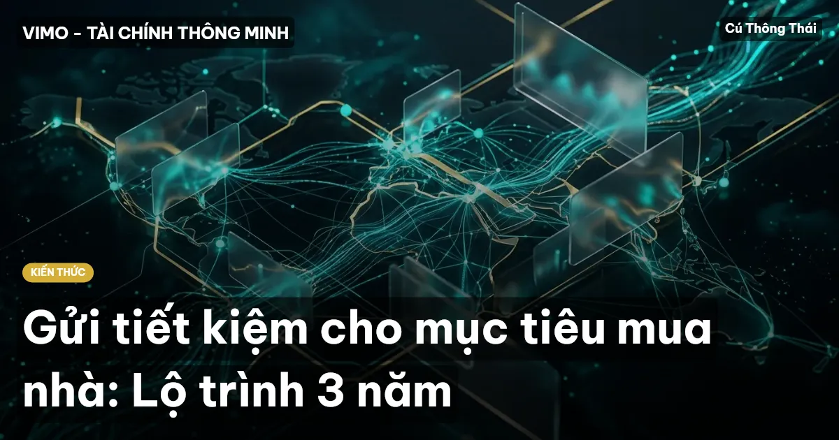 Gửi tiết kiệm cho mục tiêu mua nhà: Lộ trình 3 năm