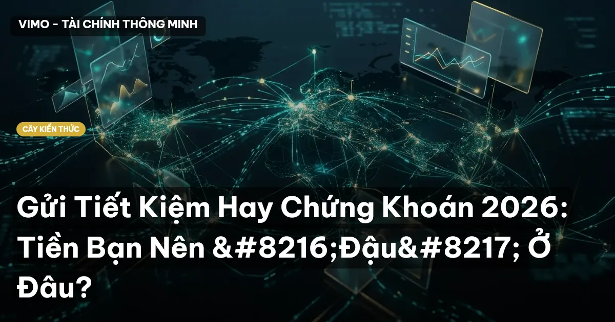 Gửi Tiết Kiệm Hay Chứng Khoán 2026: Tiền Bạn Nên ‘Đậu’ Ở Đâu?