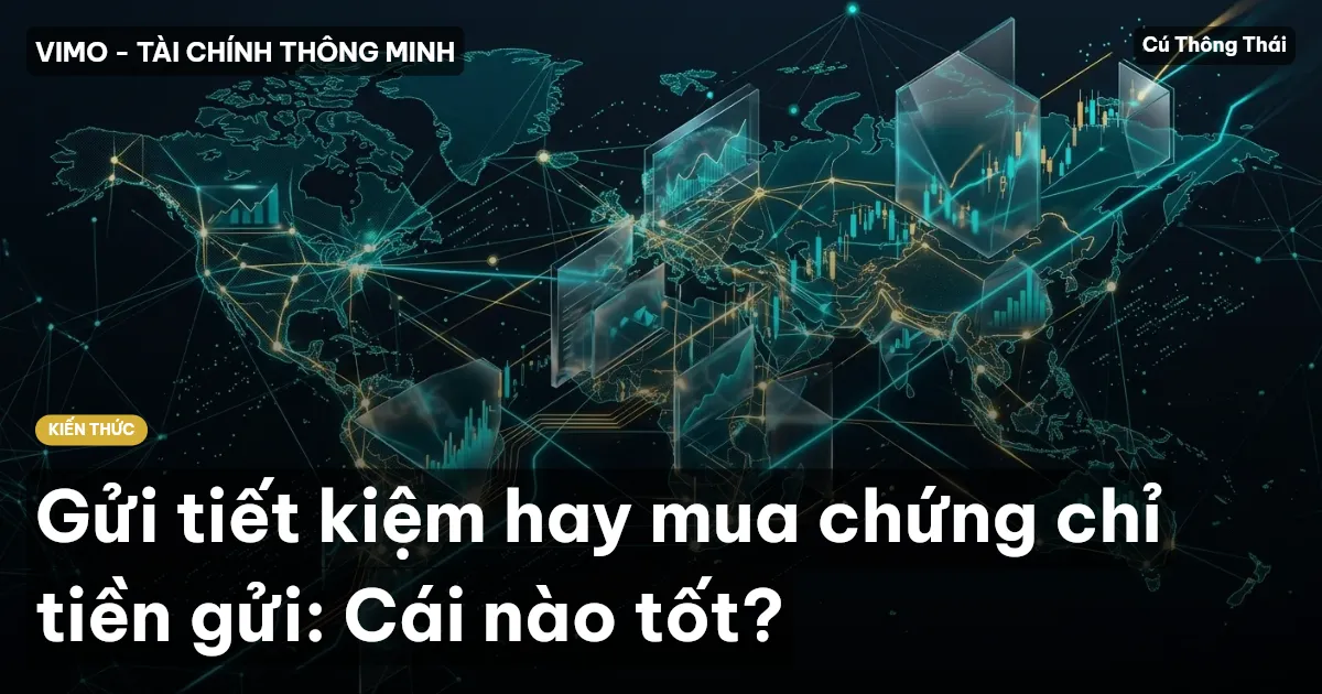 Gửi tiết kiệm hay mua chứng chỉ tiền gửi: Cái nào tốt?