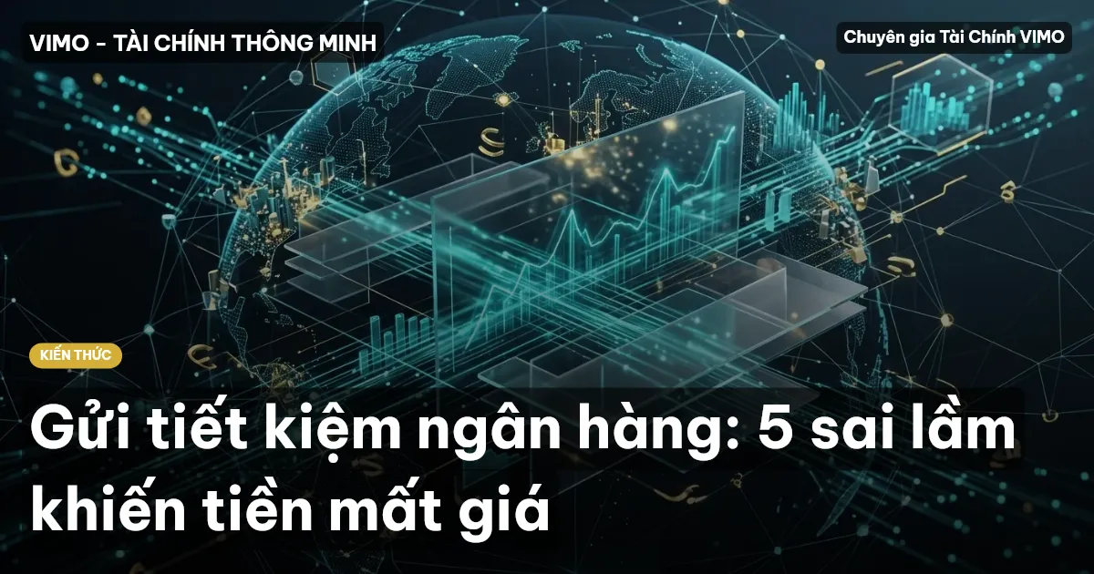 Gửi tiết kiệm ngân hàng: 5 sai lầm khiến tiền mất giá