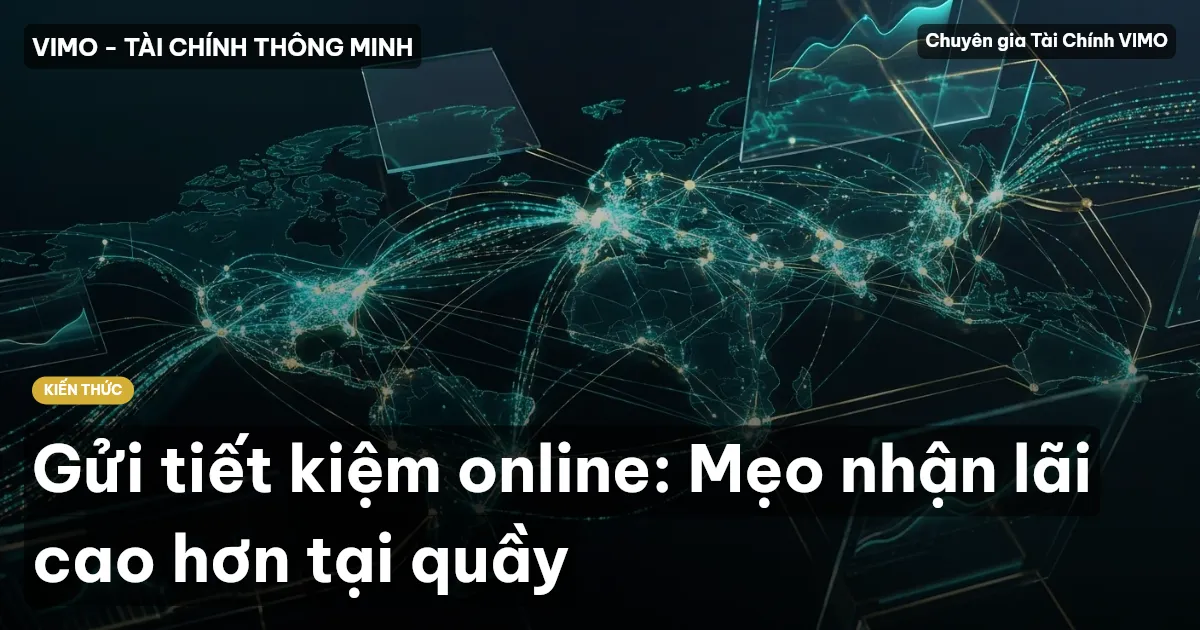 Gửi tiết kiệm online: Mẹo nhận lãi cao hơn tại quầy