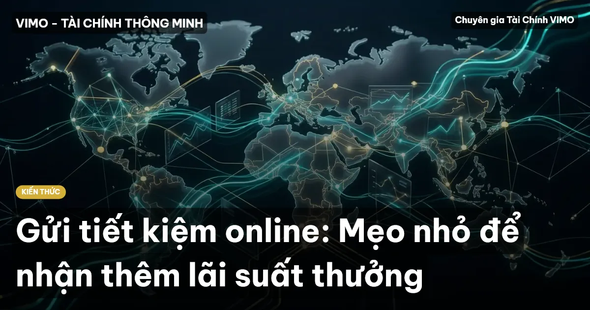 Gửi tiết kiệm online: Mẹo nhỏ để nhận thêm lãi suất thưởng