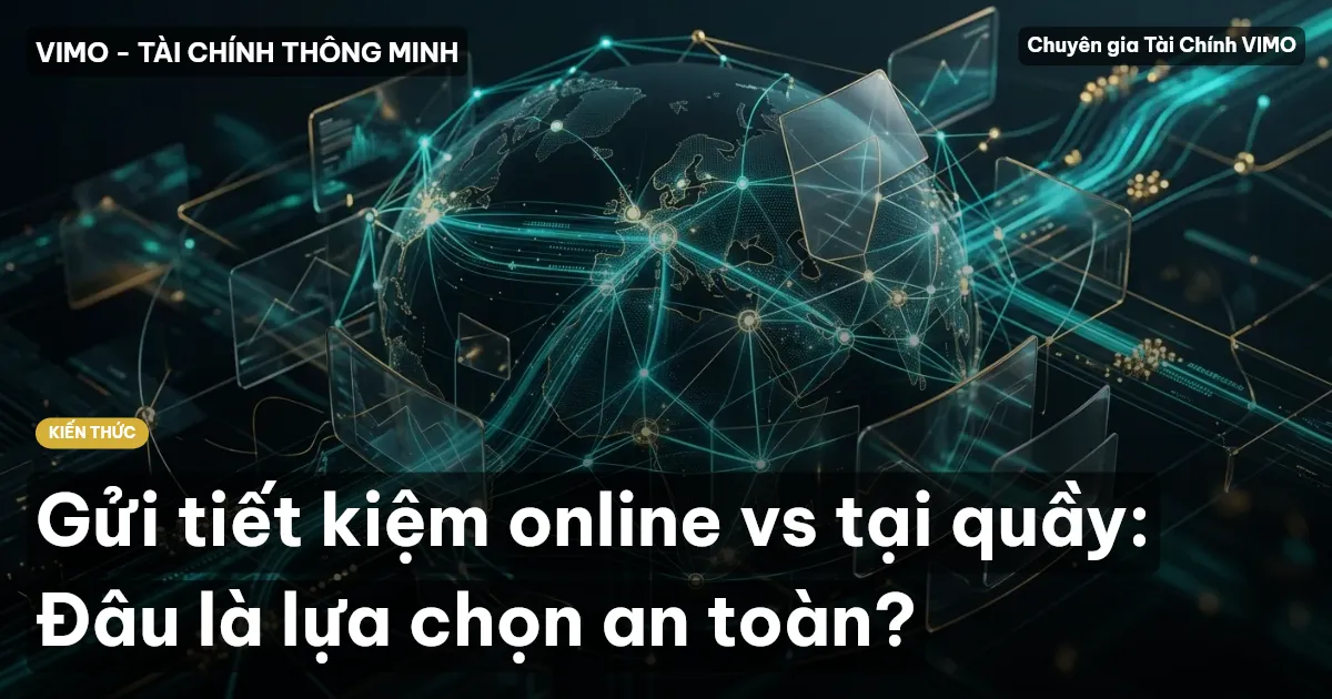 Gửi tiết kiệm online vs tại quầy: Đâu là lựa chọn an toàn?