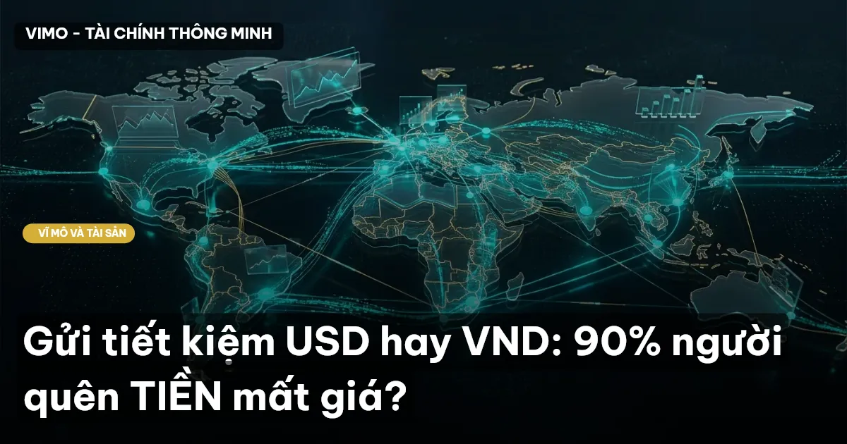 Gửi tiết kiệm USD hay VND: 90% người quên TIỀN mất giá?