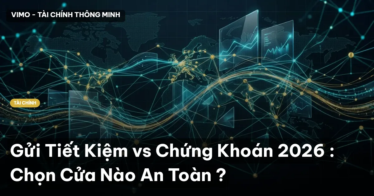 Gửi Tiết Kiệm vs Chứng Khoán 2026 : Chọn Cửa Nào An Toàn ?