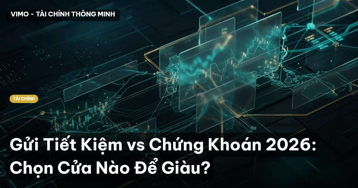 Gửi Tiết Kiệm vs Chứng Khoán 2026: Chọn Cửa Nào Để Giàu?