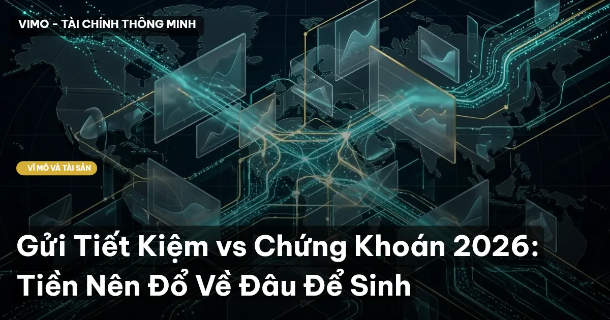 Gửi Tiết Kiệm vs Chứng Khoán 2026: Tiền Nên Đổ Về Đâu Để Sinh