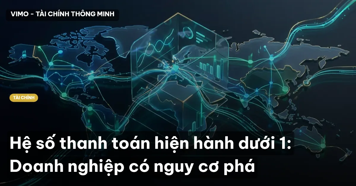 Hệ số thanh toán hiện hành dưới 1: Doanh nghiệp có nguy cơ phá