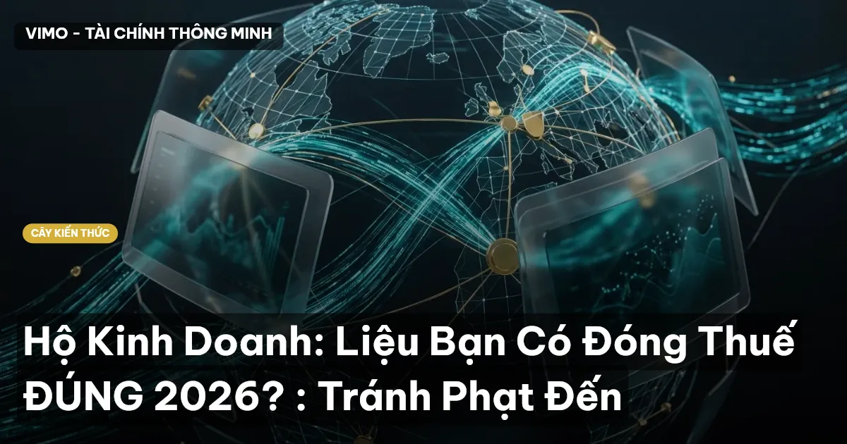 Hộ Kinh Doanh: Liệu Bạn Có Đóng Thuế ĐÚNG 2026? : Tránh Phạt Đến