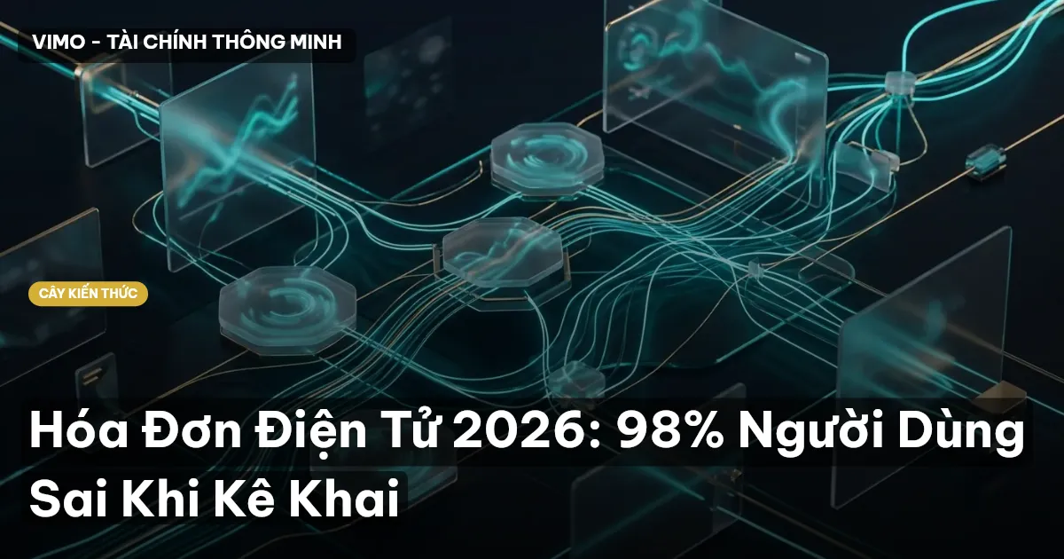 Hóa Đơn Điện Tử 2026: 98% Người Dùng Sai Khi Kê Khai