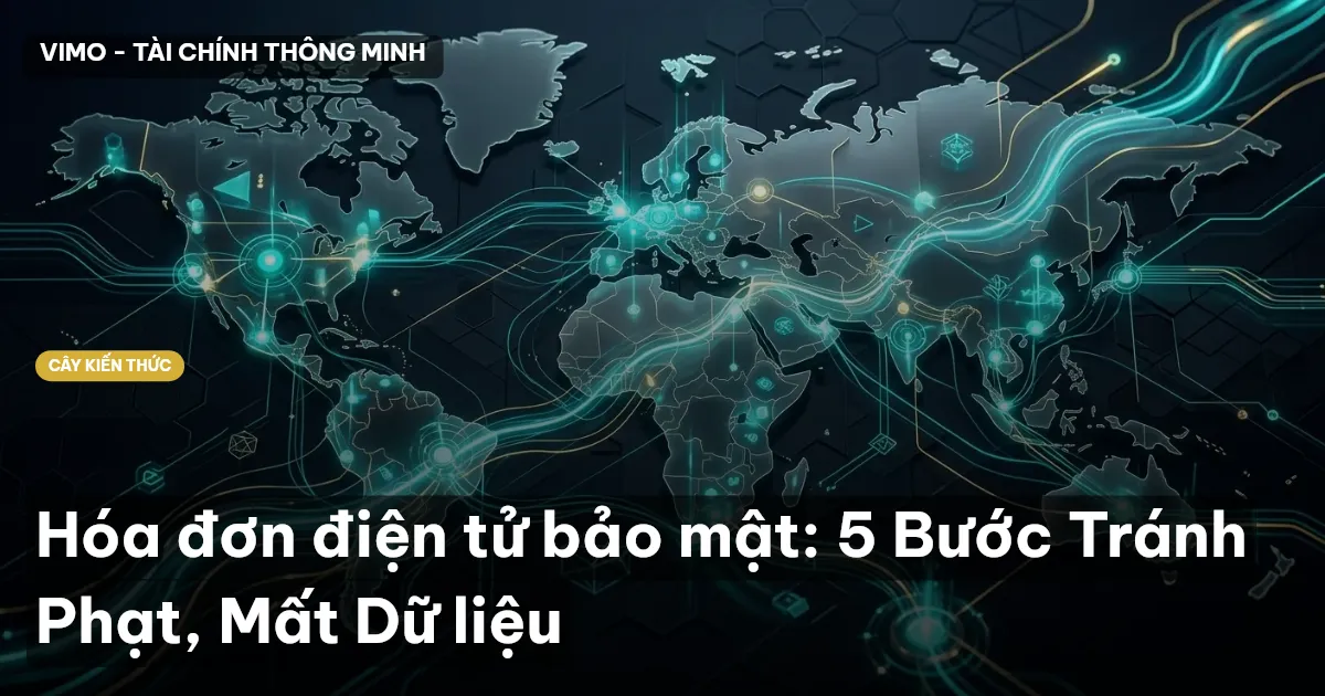 Hóa đơn điện tử bảo mật: 5 Bước Tránh Phạt, Mất Dữ liệu